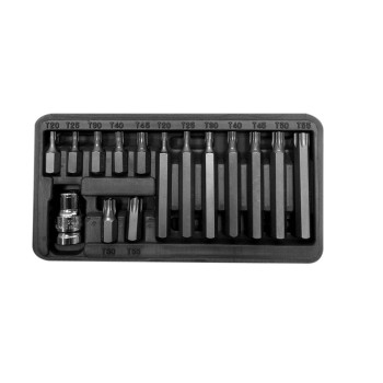 BIT sats 15 st. 10MM, TORX SEC. T20-T55,L=3075MM, PROLINE