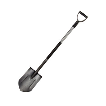 Spade för trädgårdsarbeten POINTED -metallskaft GRAPHITE