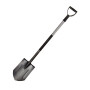 Spade för trädgårdsarbeten POINTED -metallskaft GRAPHITE