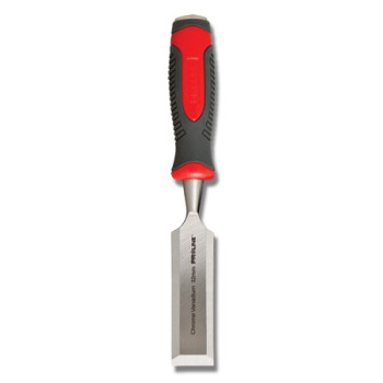 Stämjärn för trä, platt, förstärkt, chrome-vanadium 60 HRC hantag av komposit material (TPR), halkfri yta, 22mm, PROLINE