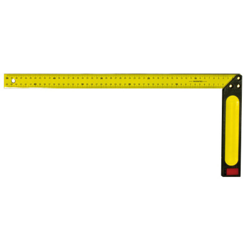 Vinkelhake med linjal, plast och metall, 350mm Vinkelhake med linjal, plast och metall, 350mm