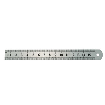 STAINLESS STEEL RULER 150MMX18  MM