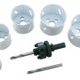 Hålsåg HSS bi-metall 19-68mm sats 7st med en centrumborr