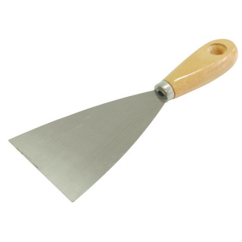 SCRAPER 100MM, HANGING WHOLE IN LIGHT WOODEN LACQUERED HANDLE