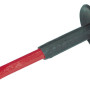 platt COLD CHISEL. DROP förGED. HEXAGONAL SHANKS PAINTED IN röd WITH BLACK RUBBER PROTECTING GRIP. DESPLAY LABEL. st.  250MM lång
