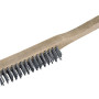 WIRE STEEL BRUSH 4 ROW. trähandatg.   .
