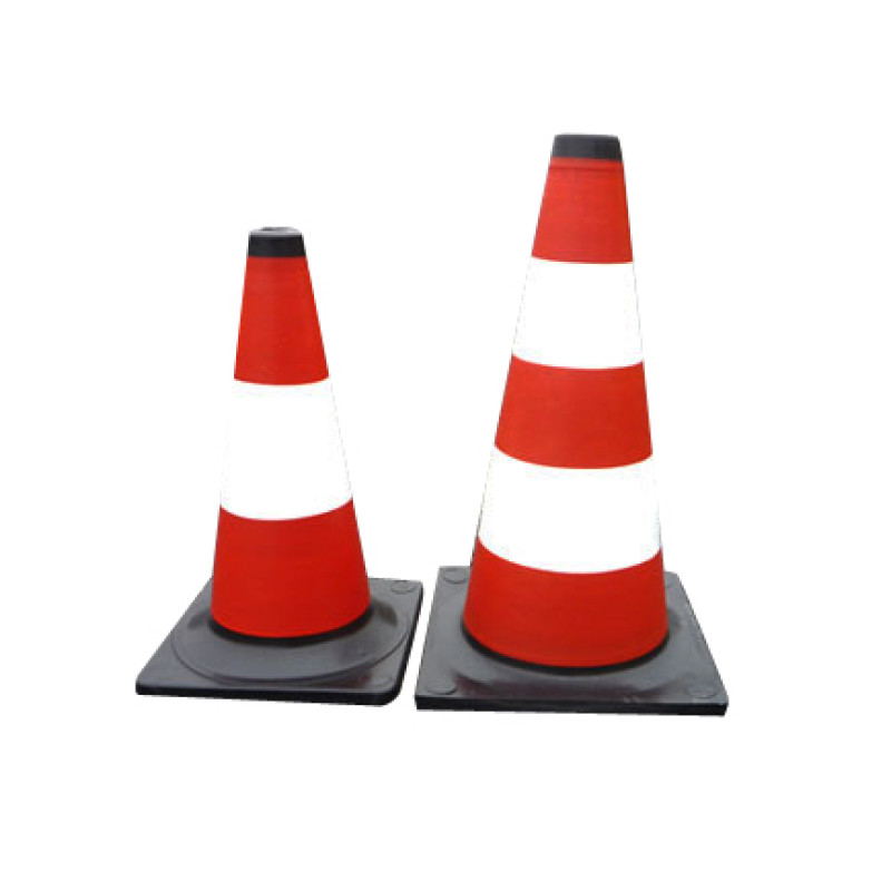 WHITE-RED ROAD BOLLARD 50CM REFLECTIVE WHITE-RED ROAD BOLLARD 50CM REFLECTIVE