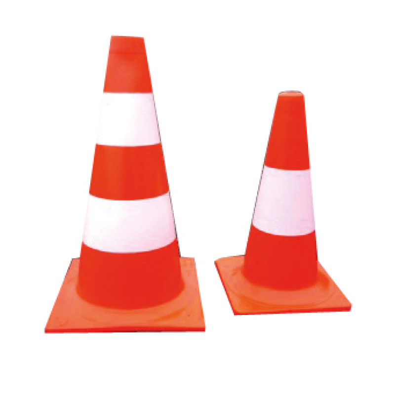 WHITE-RED ROAD BOLLARD 50CM REFLECTIVE FLUOROESCEN WHITE-RED ROAD BOLLARD 50CM REFLECTIVE FLUOROESCEN
