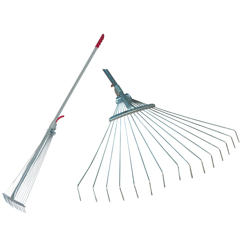 ADJUSTABLE LAWN RAKE - 15 TOOTH