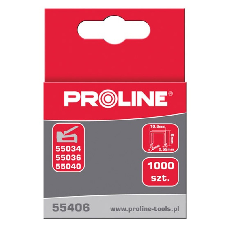 Häftklammer härdade - 8 10.6 1.2 MM, 1000st. TYP " G" PROLINE Häftklammer härdade - 8 10.6 1.2 MM, 1000st. TYP " G" PROLINE