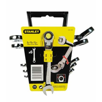 Kombinyckel sats 6st, med led och spärr, MAXI-DRIVE Plus, inkl. hållare, Stanley Kombinyckel sats 6st, med led och spärr, MAXI-DRIVE Plus, inkl. hållare, Stanley