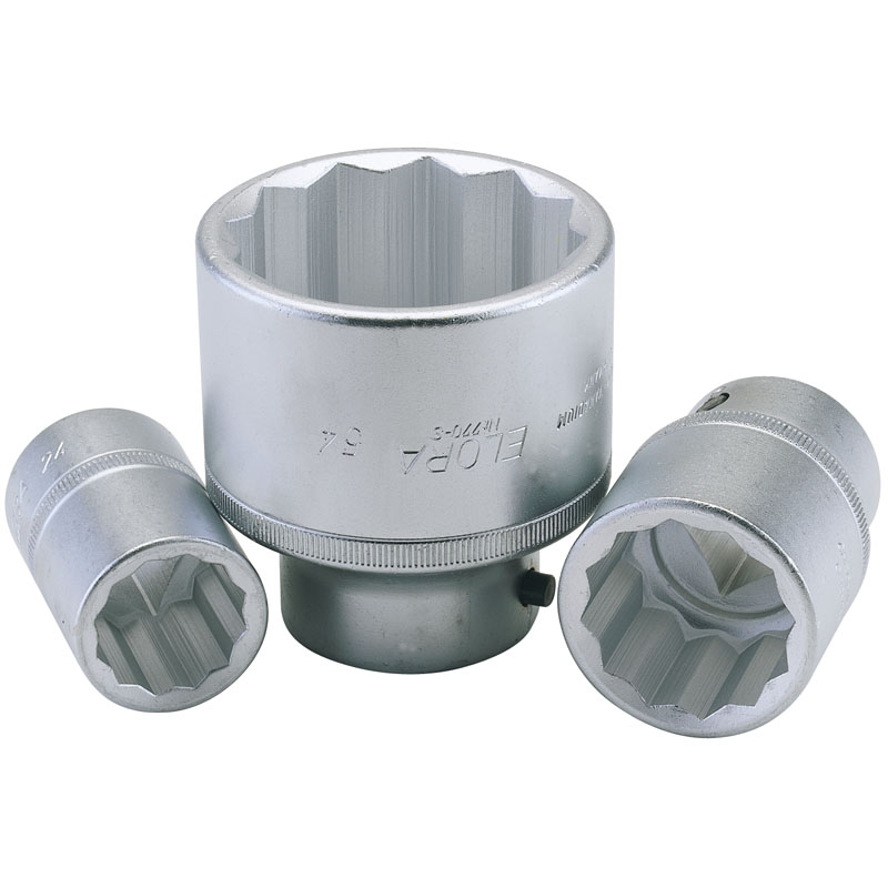 Hylsa 3/4" 16-57 mm 12-kant, CR-V Hylsa 3/4" 16-57 mm 12-kant, CR-V