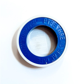 Teflontape, tätning för plast- och metallgängor, 12x0,075 MM, L=10 M, vit Teflontape, tätning för plast- och metallgängor, 12x0,075 MM, L=10 M, vit