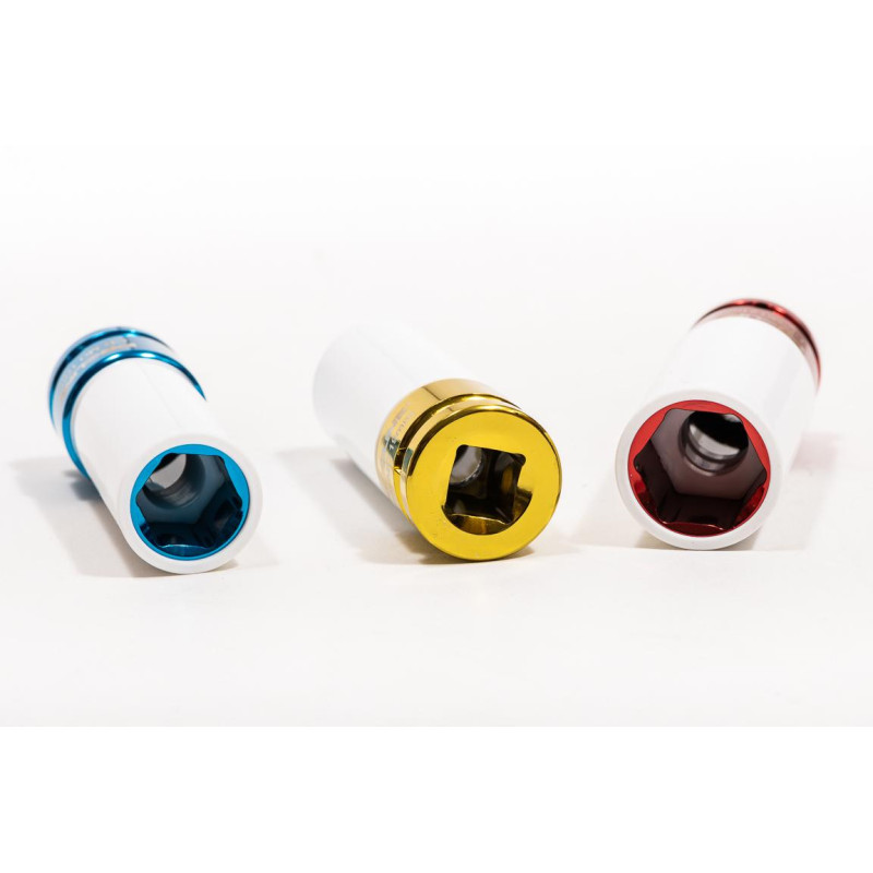 Krafthylssats 1/2" 3st. 17-19-21 mm, fälghylsor (slaghylsor för alufälgar), PROLINE Krafthylssats 1/2" 3st. 17-19-21 mm, fälghylsor (slaghylsor för alufälgar), PROLINE