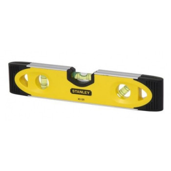 Vattenpass Stanley TOPRPEDO SHOCKPROOF, magnetiskt, 3 libeller, slagtålig Vattenpass Stanley TOPRPEDO SHOCKPROOF, magnetiskt, 3 libeller, slagtålig