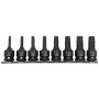 Bits, slaghylsa TORX, 1/2", sats 8st T30-T80, PROLINE