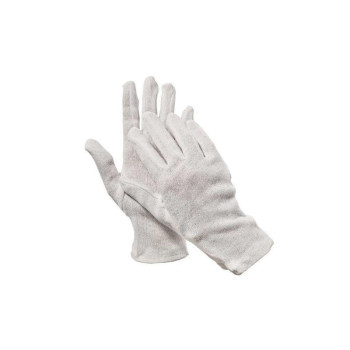 Bomullshandskar 120 par, beige arbetshandskar, CE Bomullshandskar 120 par, beige arbetshandskar, CE