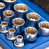 Hylssats spline 1/2" 12-kant 8-32mm, 19 delar