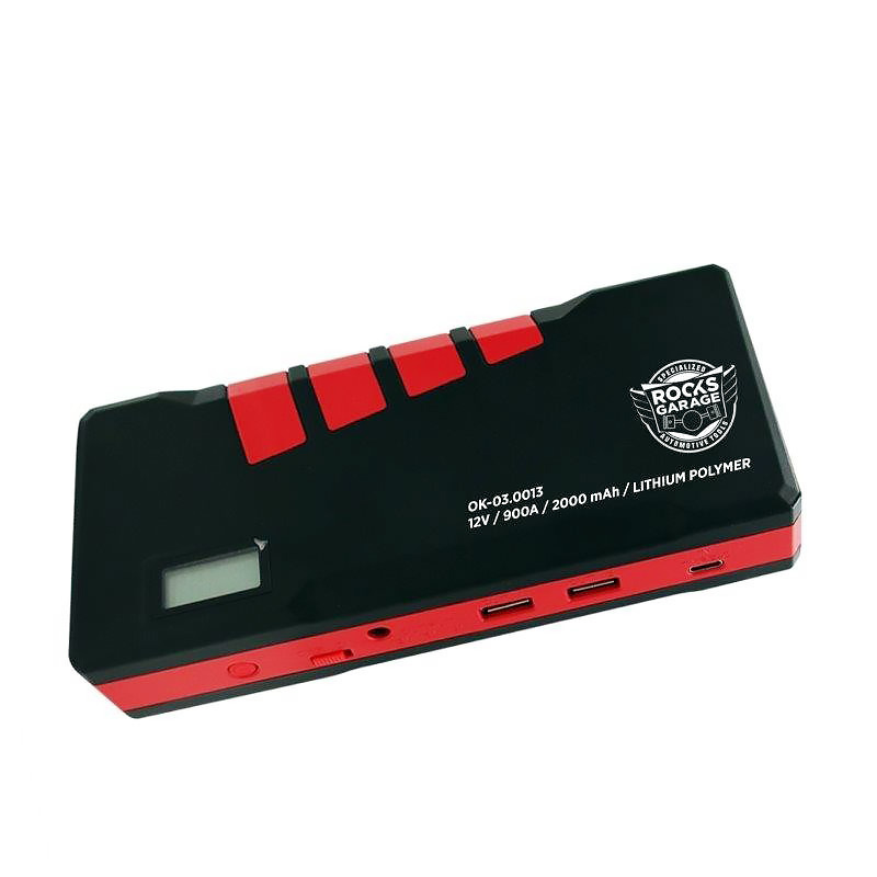 Mini booster 900 A, 20000 mAh 12V, power bank, laddare, ROOKS Mini booster 900 A, 20000 mAh 12V, power bank, laddare, ROOKS