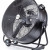 Kraftfull industrifläkt 61 cm (24") 220W, golvmodell med hjul, svart pulverlackad, 1300rpm, 12000 m3/h, Powermat REA - DEMO EX