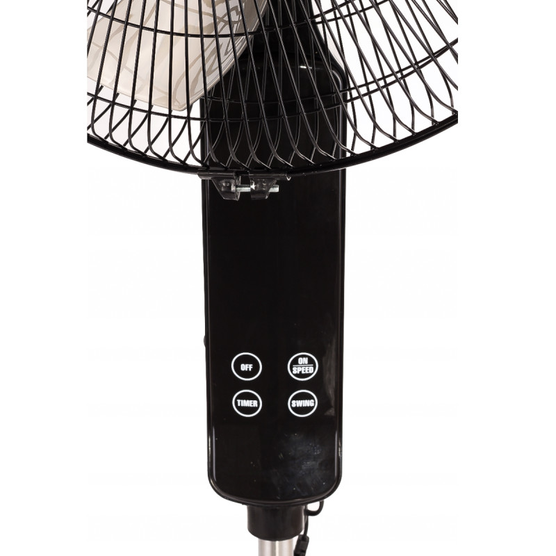 Golvfläkt med fjärr, tyst och stabil, 3 hastigheter, teleskopfot, 39cm 50W 125cm hög "Volteno" Golvfläkt med fjärr, tyst och stabil, 3 hastigheter, teleskopfot, 39cm 50W 125cm hög "Volteno"
