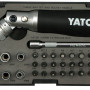 Bits T10-T40, hylsor 1/4" 5-13mm 12-kantiga, spärrhandtag med led - sats 42 delar