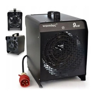 Portabel värmefläkt, byggfläkt 9 kW 400V, 845  m3/h, Warmtec