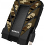 Extern hårddisk 2T USB, tålig, liten bärbar backup disk 2.5", militär camo-skal, HD710 Pro 2TB USB 3.1, Adata