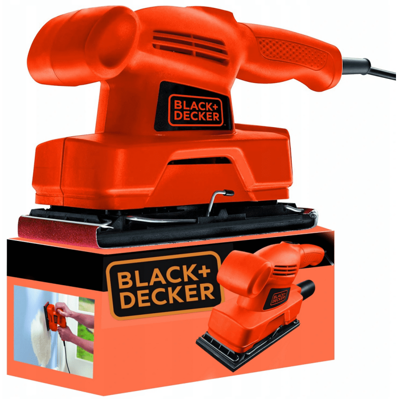 Planslip, Elnät, 135 W, 1.7 kg 11000 rpm, Black+Decker Planslip, Elnät, 135 W, 1.7 kg 11000 rpm, Black+Decker