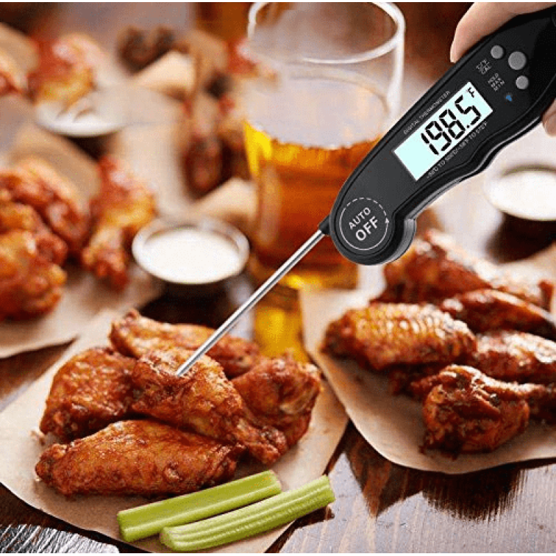 Stektermomenter ihopfällbar, magnetikst, LCD, snabb avlösning, timer, ledlampa, -50 till 300 gr. Stektermomenter ihopfällbar, magnetikst, LCD, snabb avlösning, timer, ledlampa, -50 till 300 gr.