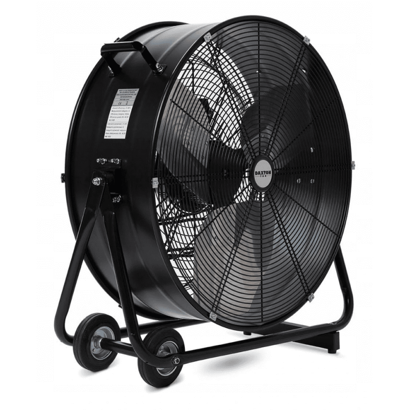 Kraftfull industrifläkt 60 cm (24") 330W, golvmodell med hjul, svart, 115 m3/min, Daxton / Equation Kraftfull industrifläkt 60 cm (24") 330W, golvmodell med hjul, svart, 115 m3/min, Daxton / Equation