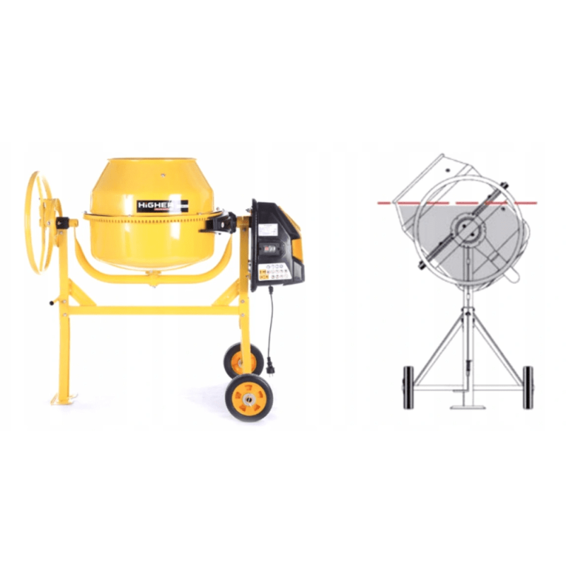 Cementblandare 200L, 1250W 230V, SCHWARTZMANN Cementblandare 200L, 1250W 230V, SCHWARTZMANN