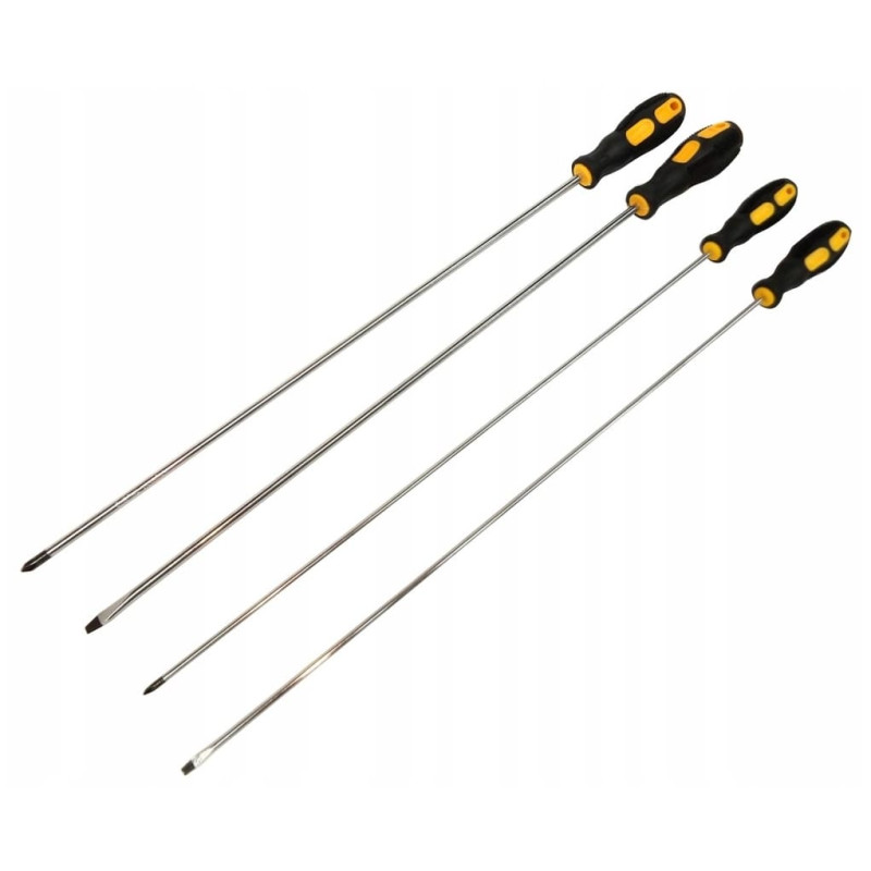 Långa smala skruvmejslar, 4st, 45cm, Falon-Tech Långa smala skruvmejslar, 4st, 45cm, Falon-Tech