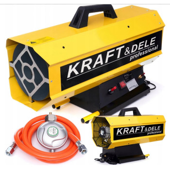 Värmefläkt 60kW för bygg, gasolvärmare LPG 872 m³/h, KRAFT & DELE