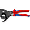 Wiresax, kabelsax spärrmekanism, treväxlad, för kapning av kablar och linor upp till 2cm, Knipex Wiresax, kabelsax spärrmekanism, treväxlad, för kapning av kablar och linor upp till 2cm, Knipex
