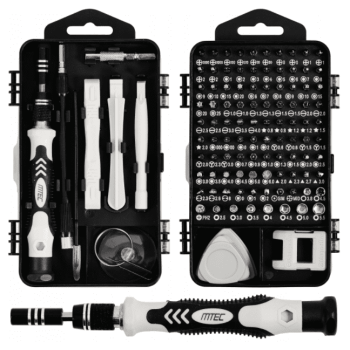 Precisionsverktyg, sats 117 delar, bits, torx, skruvmejslar m.m.