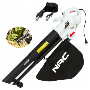 Lövblås eldriven lätt, lövsug - 240V 3200W lövuppsamlare, 14 m3/min, 40L, 10:1,  10000-15000 rpm, NAC