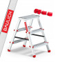 Pall 60cm, hopfällbart mini stege, aluminium, max 125kg, BAULICH