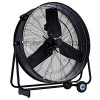Stor kraftfull mobil industrifläkt 75cm 280W, trumfläkt golvmodell, svart/gul pulverlackad, 14940 m³/h, Eberg Stor kraftfull mobil industrifläkt 75cm 280W, trumfläkt golvmodell, svart/gul pulverlackad, 14940 m³/h, Eberg