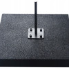 Flaggfot markplatta av gummi 17Kg 50 x 50 cm