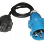Adapter kabel 1.5m CEE till 230V, 3x2,5mm², camping