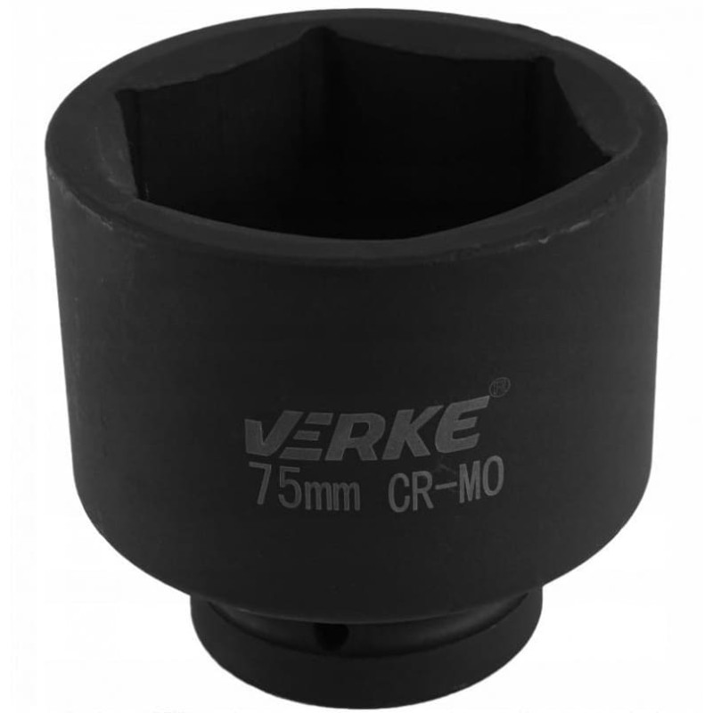 Krafthylsa, stor hylsa 1" 75mm 6-kant, slaghylsa, specialhylsa, stor hylsa, Verke Krafthylsa, stor hylsa 1" 75mm 6-kant, slaghylsa, specialhylsa, stor hylsa, Verke