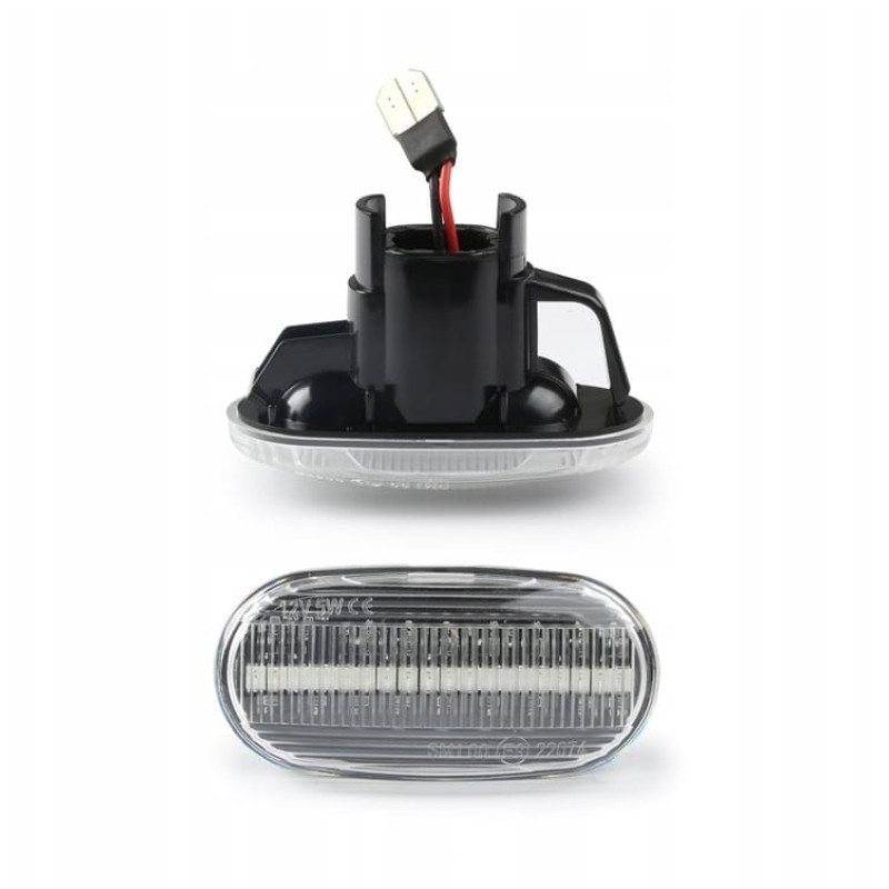 Vita LED blinkers för Honda, orange vandrande ljus, 2 st Vita LED blinkers för Honda, orange vandrande ljus, 2 st