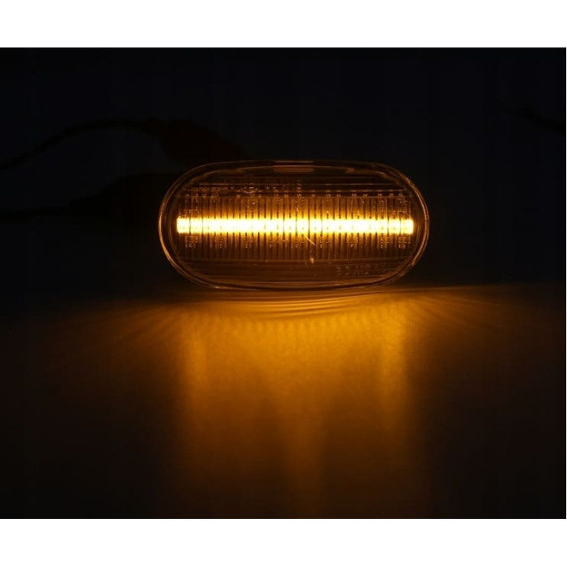 Vita LED blinkers för Honda, orange vandrande ljus, 2 st Vita LED blinkers för Honda, orange vandrande ljus, 2 st