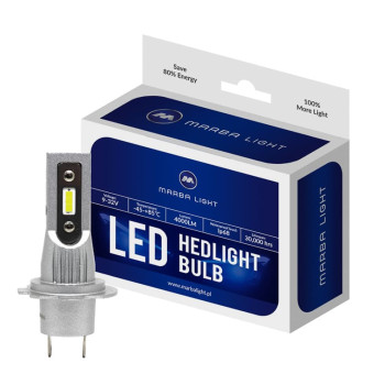 H4 CSP LED, CE E9 certifierade, 4000 LM 6000K CANBUS, 2 lampor