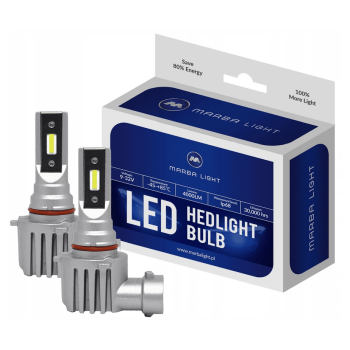 HB3 / 9006 CSP LED, CE E9 certifierade, 4000 LM 6000K CANBUS, 2 lampor