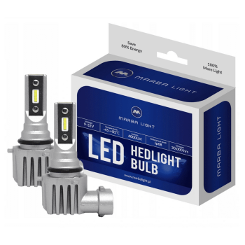 HB4 / 9006 CSP LED, CE E9 certifierade, 4000 LM 6000K CANBUS, 2 lampor