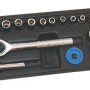 Hylsnycklar sats hylsor 4-13 mm 1/4'' 16 st
