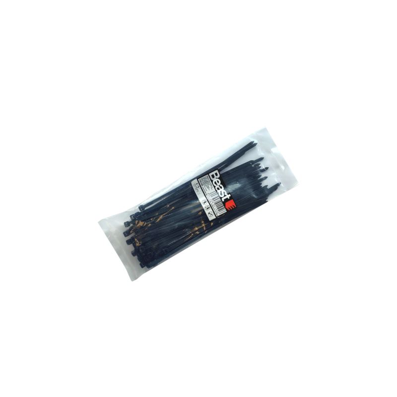 Buntband svarta 190x4,7 mm 50 st